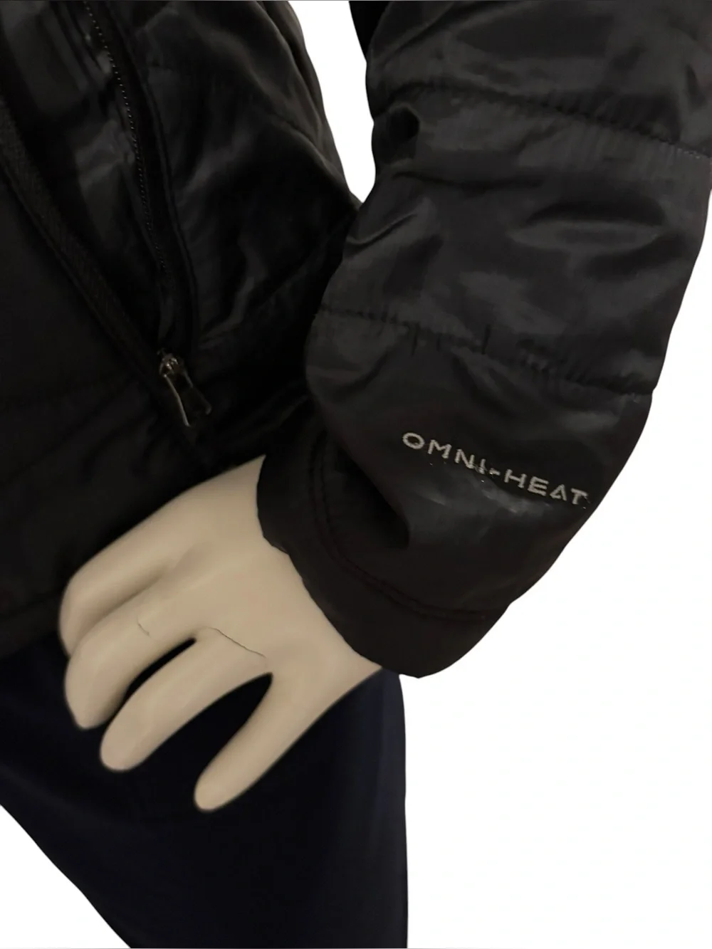 Columbia Black Women's Packable Omni Heat Puffer Jacket, Medium